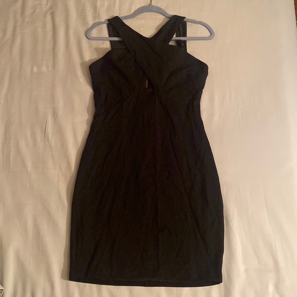 Express black cross front dress - size Medium
